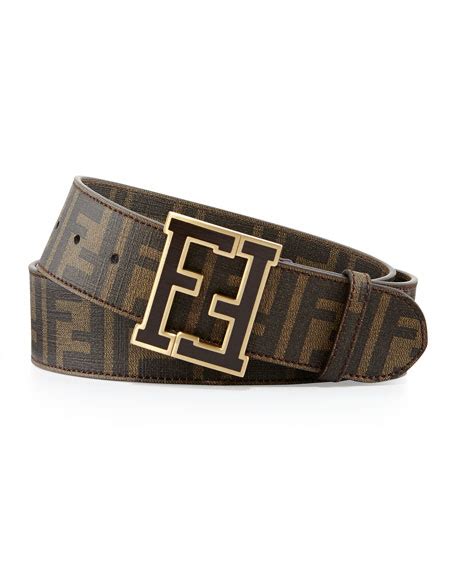 fendi zucca brown belt